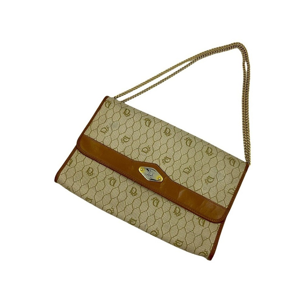 Vintage‎ Dior honeycomb clutch with chain - Picture 2 of 14